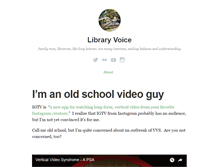 Tablet Screenshot of libraryvoice.com